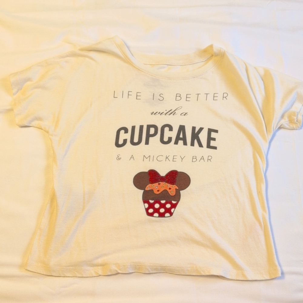 Disney Parks cream crop top Foodie style